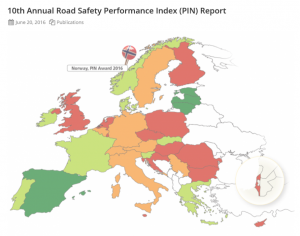 Norge best på trafikksikkerhet