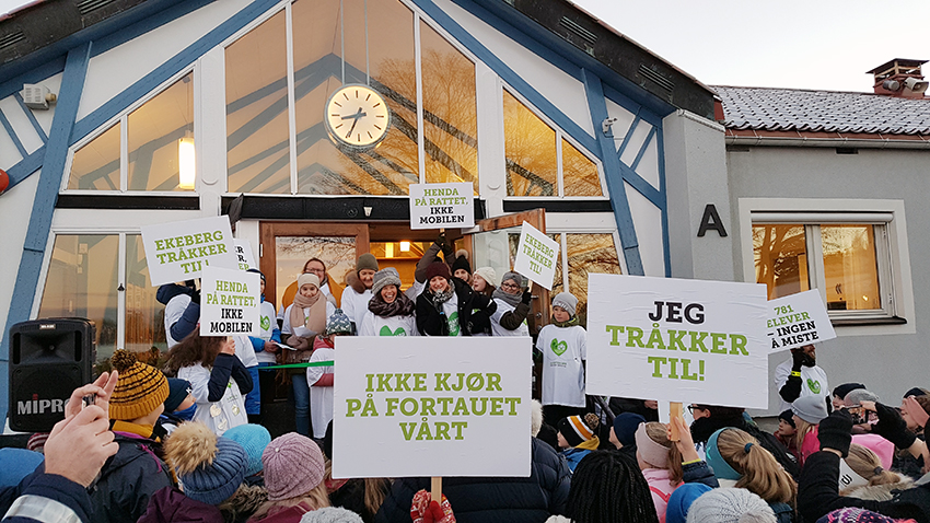 Ekeberg skole tråkker til med Hjertesone