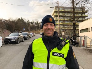 Portrett Per Magnus Heggedal, Trafikkansvarlig og politibetjent ved Oslo politidistrikt, Enhet Sentrum.